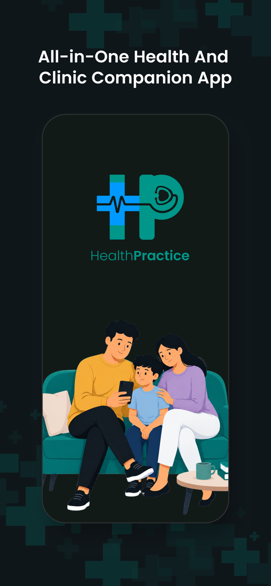 HealthPractice patient app — all-in-one health and clinic companion