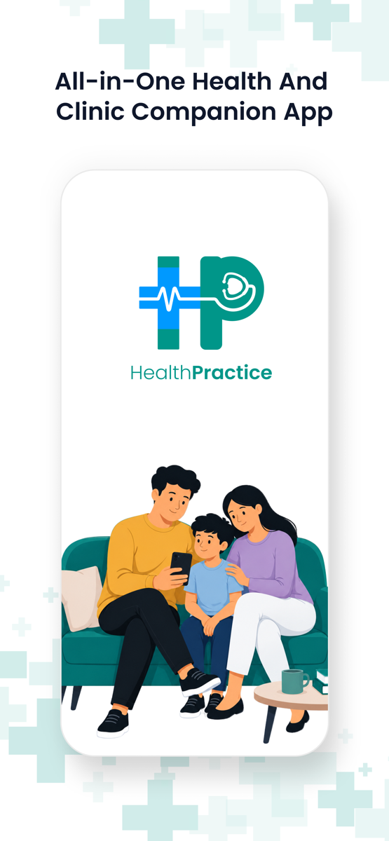 HealthPractice patient app — all-in-one health and clinic companion