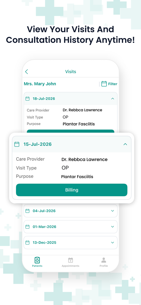 Patient app — access your medical records in the click of a button