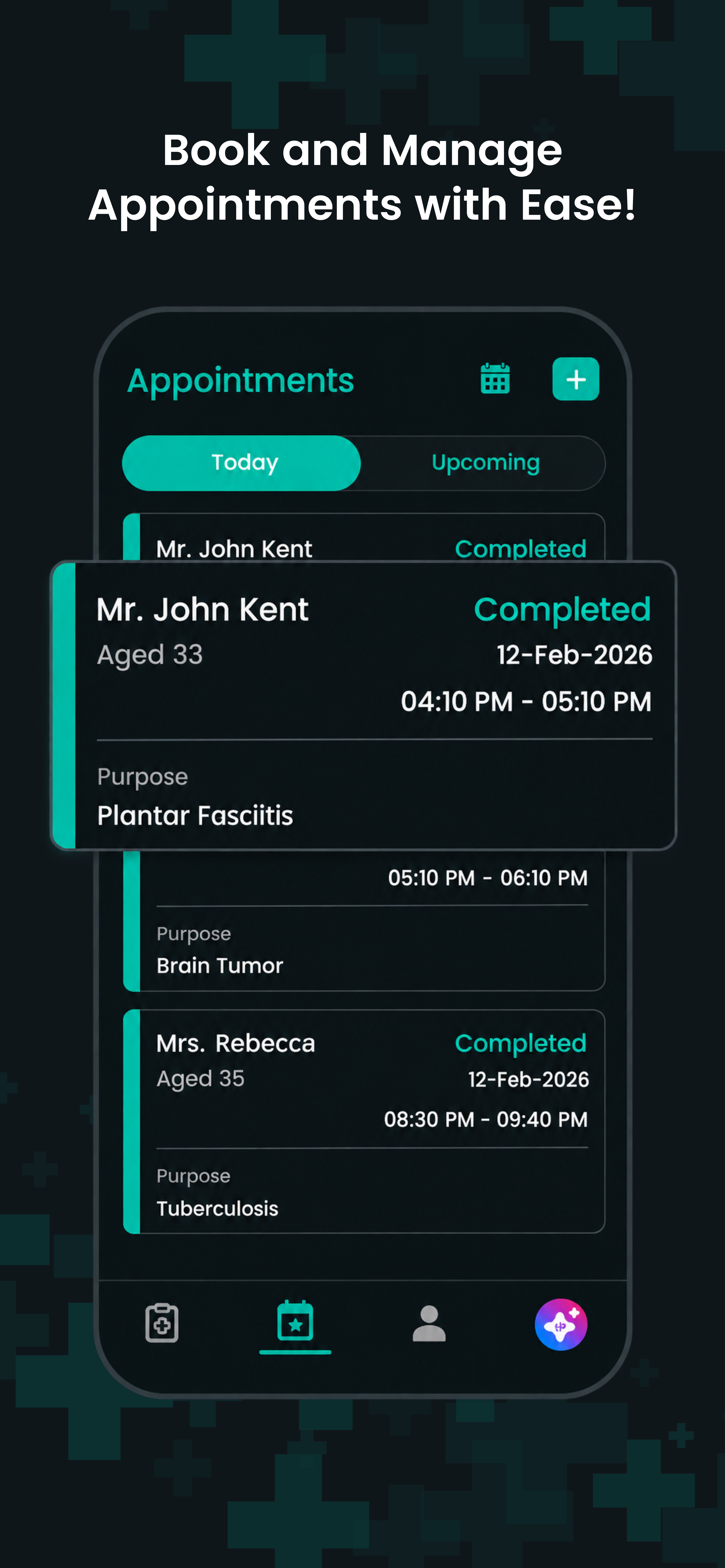 HealthPractice provider app — book and manage appointments with ease